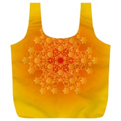 Fractal Yellow Orange Full Print Recycle Bag (xl) by Dutashop