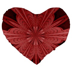 Background Floral Pattern Large 19  Premium Heart Shape Cushions by Dutashop