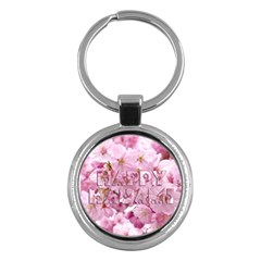 Cherry Blossom Photography Happy Hanami Sakura Matsuri Key Chain (round) by yoursparklingshop