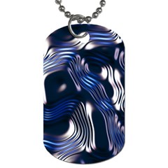 Structure Blue Background Dog Tag (one Side)