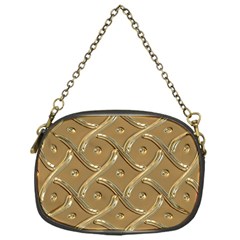 Gold Background Modern Chain Purse (one Side)