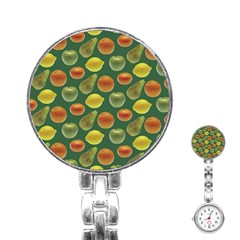 Background Fruits Several Stainless Steel Nurses Watch