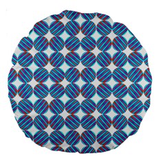 Geometric Dots Pattern Large 18  Premium Round Cushions