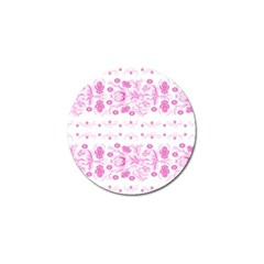 Pink Flowers Golf Ball Marker by Eskimos