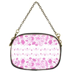 Pink Flowers Chain Purse (two Sides) by Eskimos