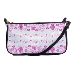 Pink Flowers Shoulder Clutch Bag by Eskimos