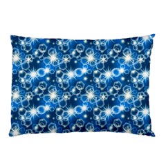 Star Hexagon Deep Blue Light Pillow Case (two Sides)