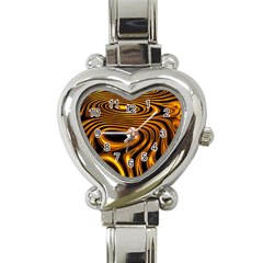 Wave Abstract Lines Heart Italian Charm Watch