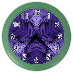 Mandala Neon Color Wall Clock