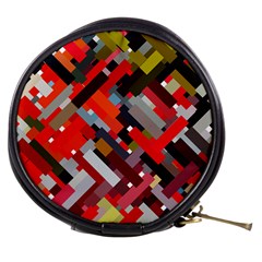 Maze Abstract Texture Rainbow Mini Makeup Bag