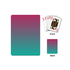 Teal Sangria Playing Cards Single Design (mini) by SpangleCustomWear