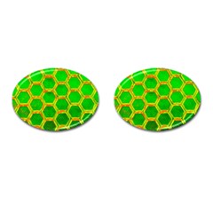 Hexagon Window Cufflinks (oval) by essentialimage365