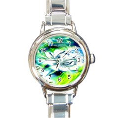 1lily Duvet Round Italian Charm Watch by BrenZenCreations