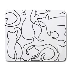Cats Line Art  Large Mousepads by Sobalvarro