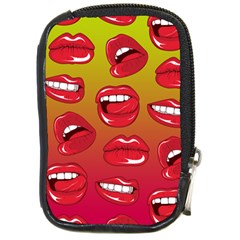 Hot Lips Compact Camera Leather Case by ExtraGoodSauce