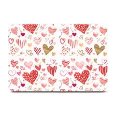 Beautiful Hearts Pattern Cute Cakes Valentine Plate Mats by designsbymallika