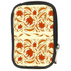 Ornamental Flowers Compact Camera Leather Case by Eskimos