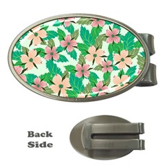 Floral Pattern Money Clips (oval)  by ExtraGoodSauce