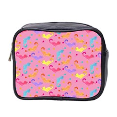 Watercolor Cats Pattern Mini Toiletries Bag (two Sides)