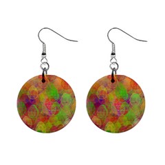Easter Egg Colorful Texture Mini Button Earrings