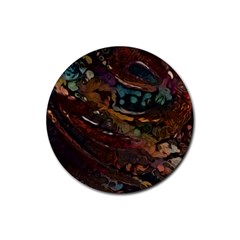 Abstract Art Rubber Coaster (round) 