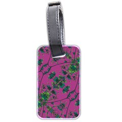 Modern Floral Collage Print Pattern Luggage Tag (two Sides) by dflcprintsclothing