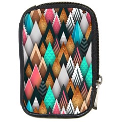 Abstract Triangle Tree Compact Camera Leather Case by Dutashop