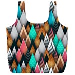 Abstract Triangle Tree Full Print Recycle Bag (XXL)