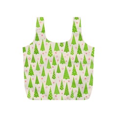 Christmas Green Tree Full Print Recycle Bag (s)