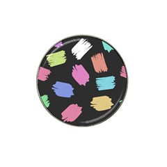 Many Colors Pattern Seamless Hat Clip Ball Marker (4 Pack)