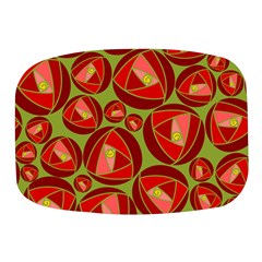 Abstract Rose Garden Red Mini Square Pill Box by Dutashop