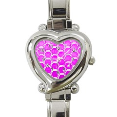 Hexagon Windows Heart Italian Charm Watch by essentialimage365