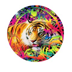 Tiger In The Jungle Mini Round Pill Box (pack Of 5) by icarusismartdesigns