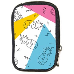 Pineapples Pop Art Compact Camera Leather Case by goljakoff