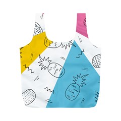 Pineapples Pop Art Full Print Recycle Bag (m) by goljakoff