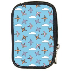 Birds In The Sky Compact Camera Leather Case by SychEva