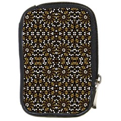Modern Geometric Ornate Pattern Compact Camera Leather Case by dflcprintsclothing