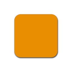 Color Orange Rubber Coaster (square)  by Kultjers