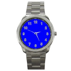 Color Blue Sport Metal Watch by Kultjers