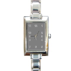 Color Grey Rectangle Italian Charm Watch by Kultjers
