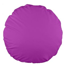 Color Orchid Large 18  Premium Flano Round Cushions by Kultjers