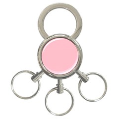 Color Pink 3-ring Key Chain by Kultjers