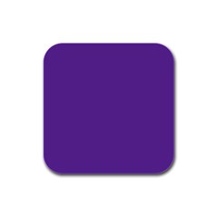 Color Rebecca Purple Rubber Square Coaster (4 Pack)  by Kultjers