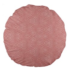 Denimeffetcolorroseclair165 Large 18  Premium Round Cushions by kcreatif