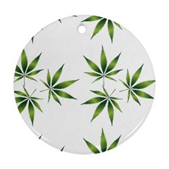 Cannabis Curative Cut Out Drug Ornament (round)