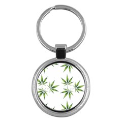 Cannabis Curative Cut Out Drug Key Chain (round)