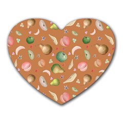 Watercolor Fruit Heart Mousepads by SychEva