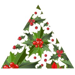 Christmas Berry Wooden Puzzle Triangle by goljakoff