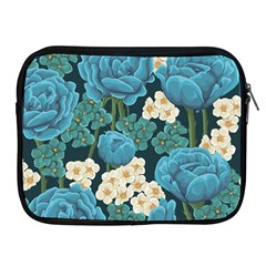 Blue Flowers Apple Ipad 2/3/4 Zipper Cases by goljakoff