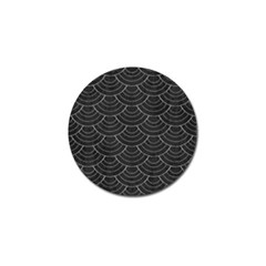 Black Sashiko Pattern Golf Ball Marker (10 Pack) by goljakoff